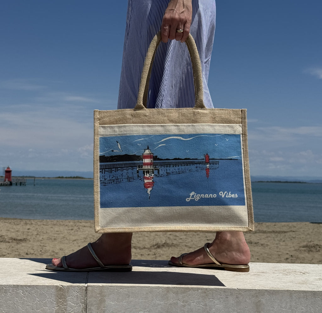 Love - Borsa mare in juta